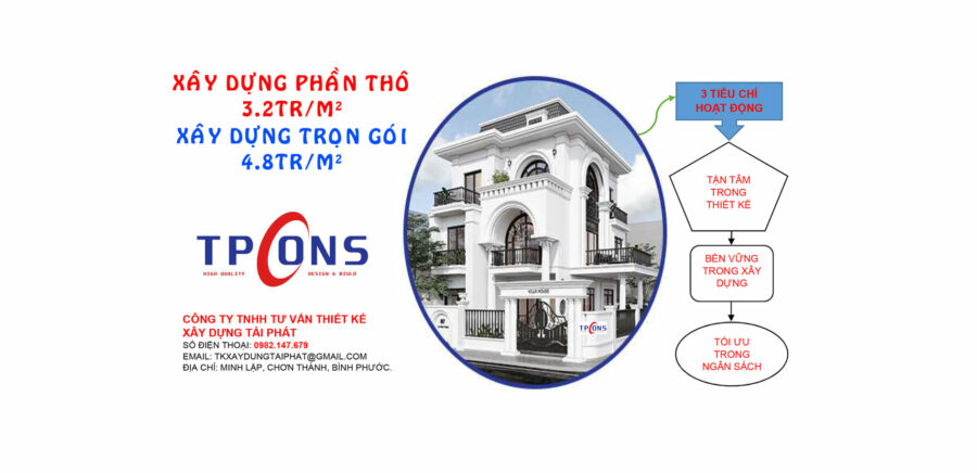 xây dựng trọn gói tại bình phước