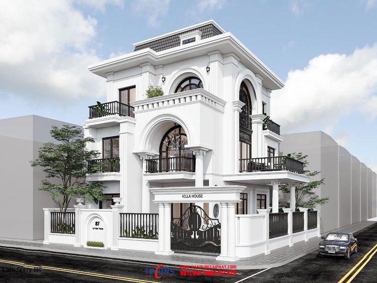Biệt thự cố điển sang trọng - Xây nhà trọn gói tại Bình Phước