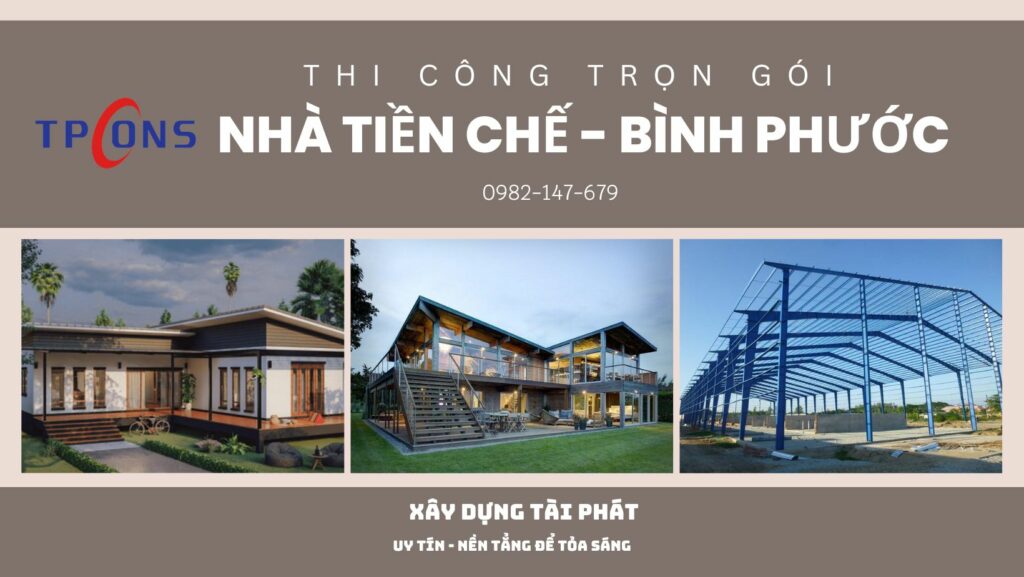 xây dựng nhà tiền chế tại bình phước