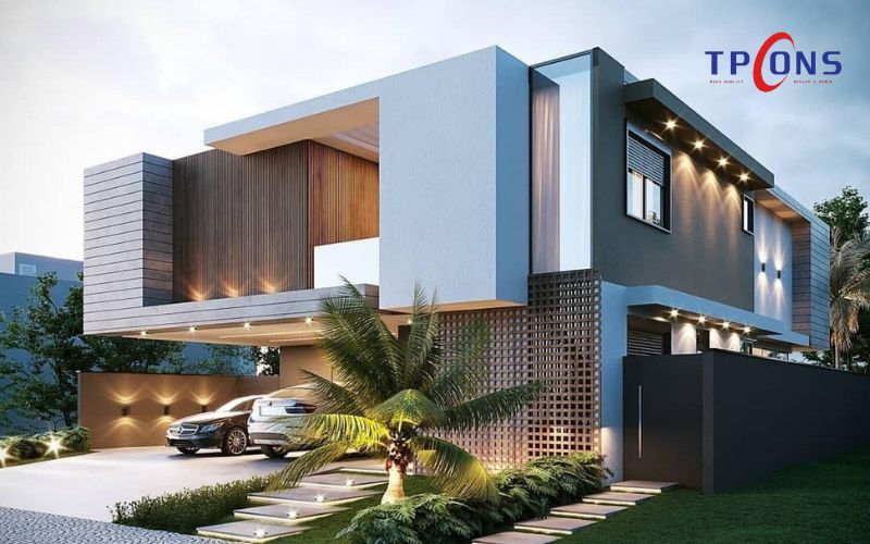 Mẫu nhà phố hiện đại với thiết kế thông thoáng
